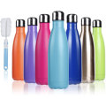 Outdoor Sports Camping Hiking Cycling Stainless Steel Sports Water Bottle With A Cleaning Brush